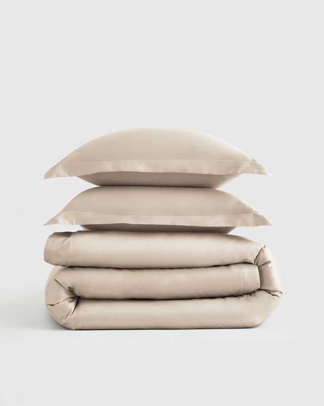 Sand Signature Giza Cotton Sateen Duvet Cover Set