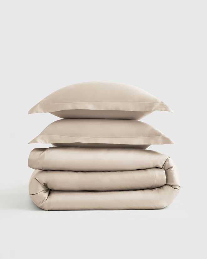 Sand Signature Giza Cotton Sateen Duvet Cover Set