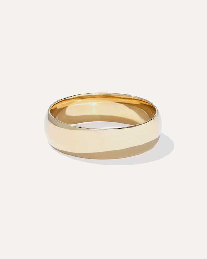 Yellow Gold Low Dome Band