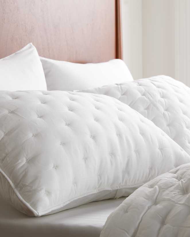 White Bamboo Dream Quilted Sham Set
