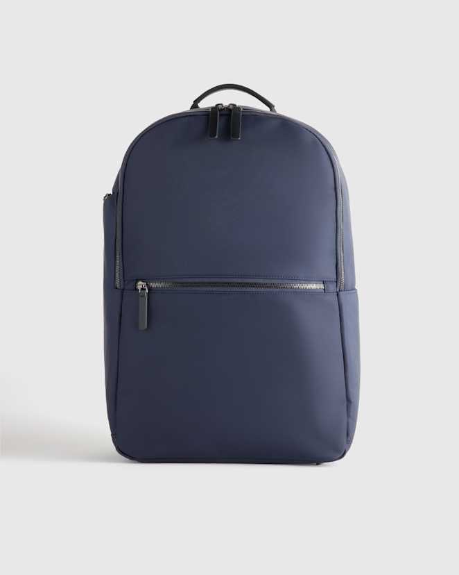 Navy Voyage Nylon Slim Travel Backpack