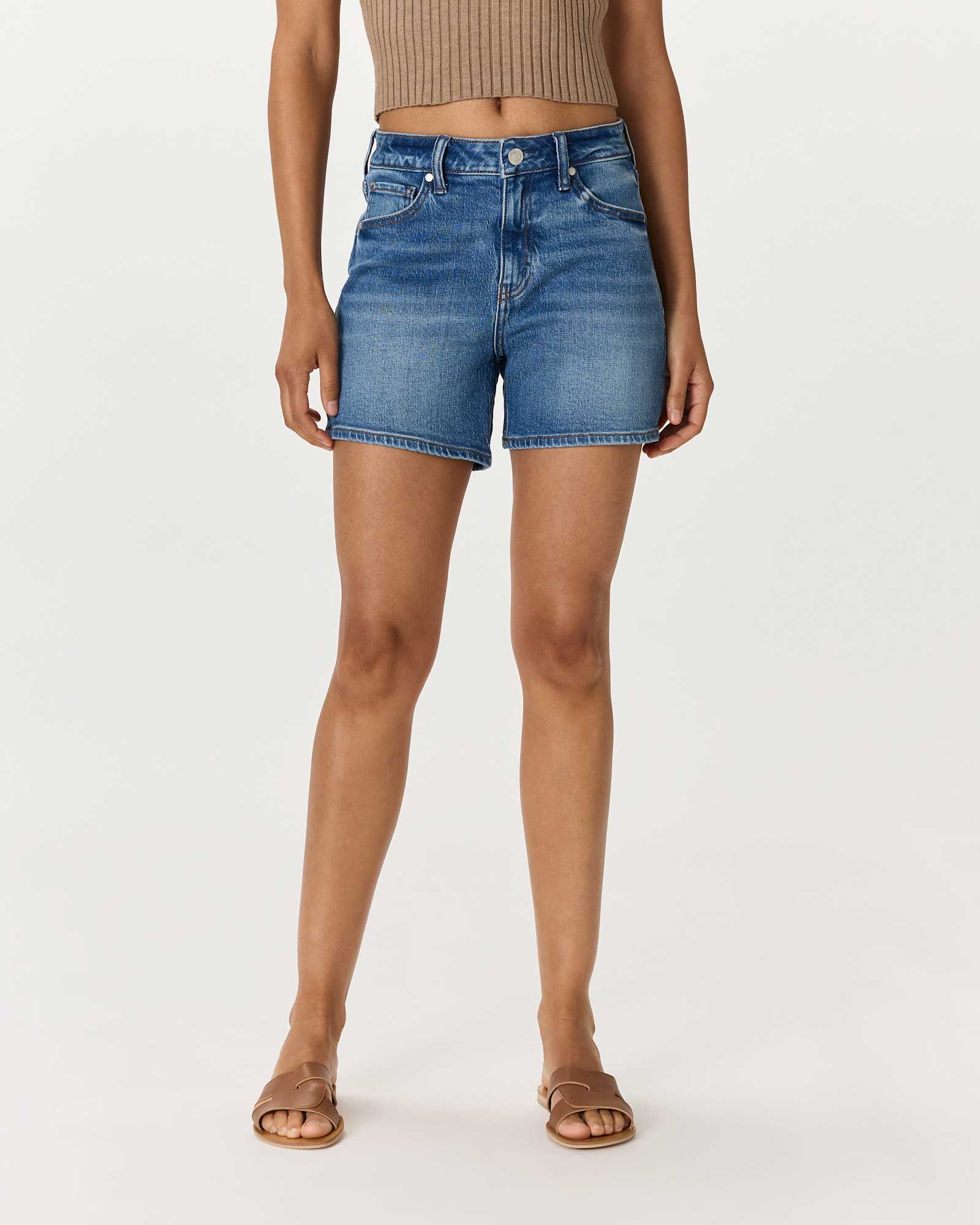 Atlantic Blue Bella Stretch Vintage Shorts