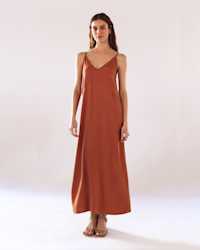 Vintage Wash Tencel Slip Dress TRC