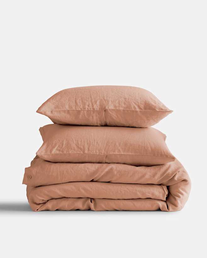 Desert Sunset European Linen Duvet Cover Set