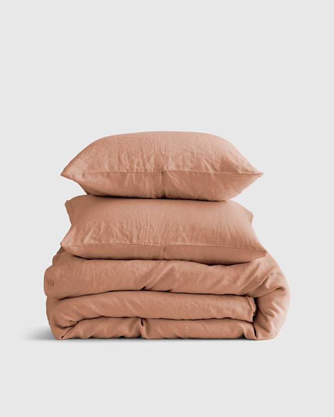 Desert Sunset European Linen Duvet Cover Set