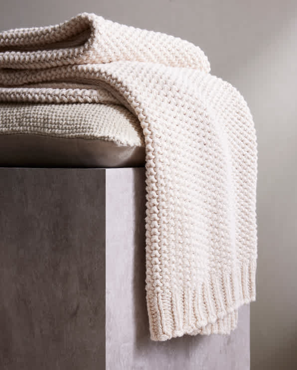 Ivory Jeté de pêcheur en coton