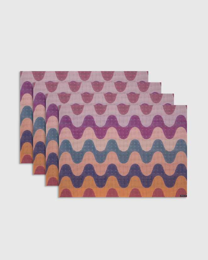 Heatwave Wiggle Easy-Care Rectangular Placemat, Set of 4 by Chilewich