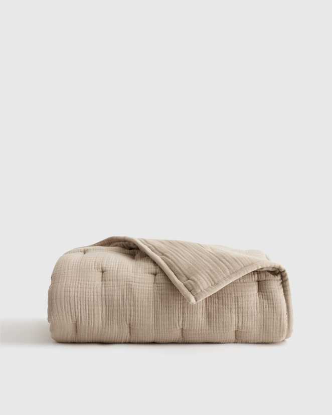 Dune Organic Airy Gauze Toddler Quilt