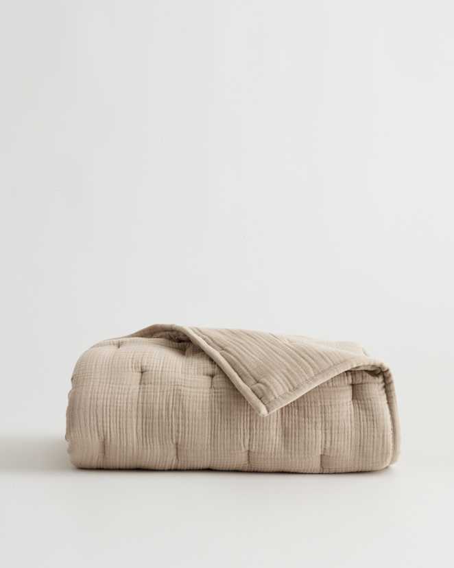 Dune Organic Airy Gauze Toddler Quilt