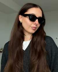 Jackie Polarized Acetate Sunglasses BlackwithGrey YeraGavrilov 4x5 Thumb