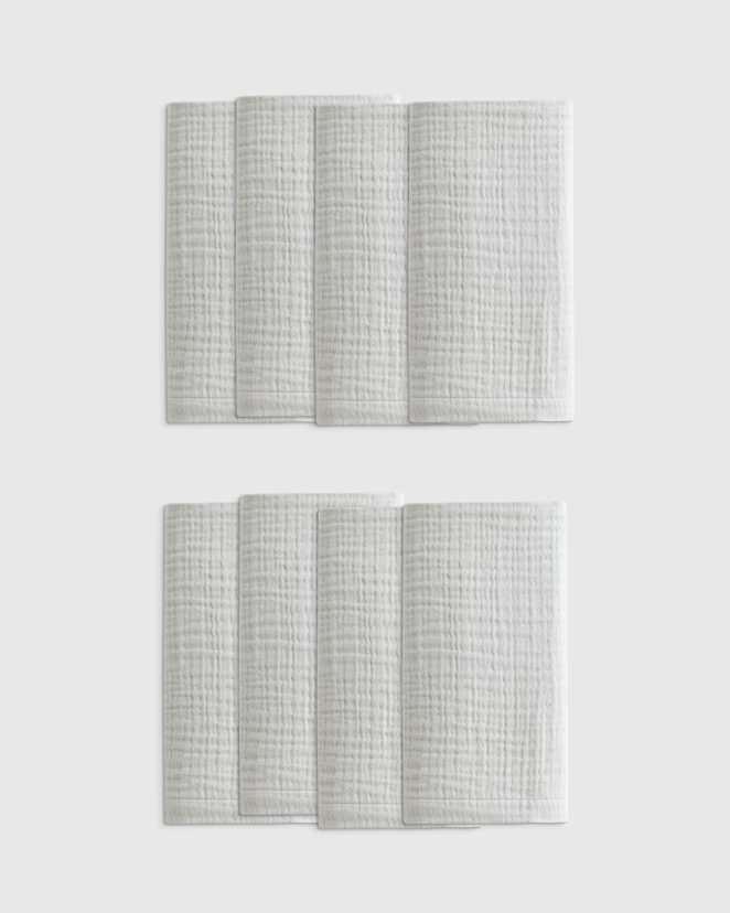 Mist Organic Cotton Gauze Napkins (Set of 8)