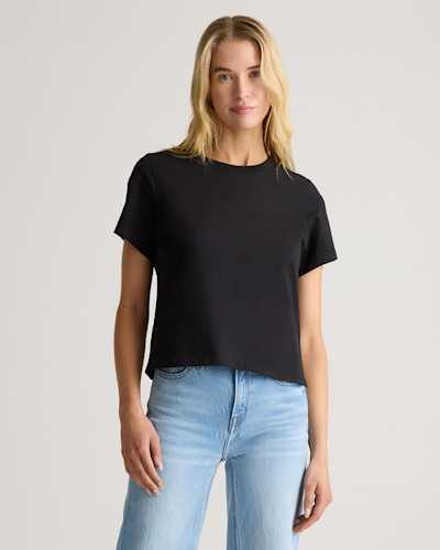 100% Organic Cotton Boxy Crewneck Tee