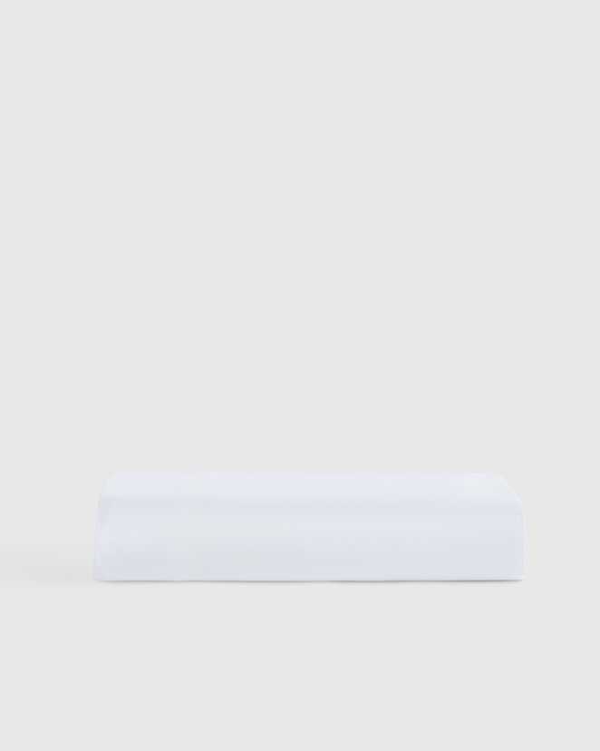White Giza Egyptian Cotton Sateen Fitted Sheet