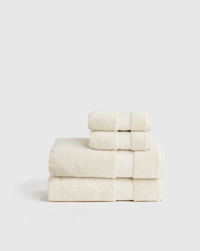 Ivory Turkish Ultra Plush Bath Towel Bundle