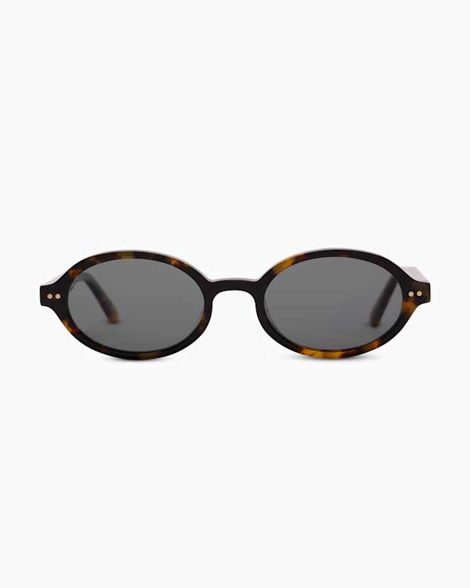 Fawn Tortoise with Grey Lens Mallorca Polarized Acetate Sunglasses
