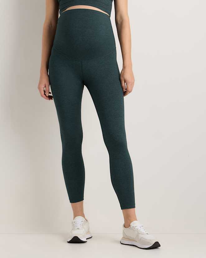 Heather Green Ultra-Soft Maternity Legging