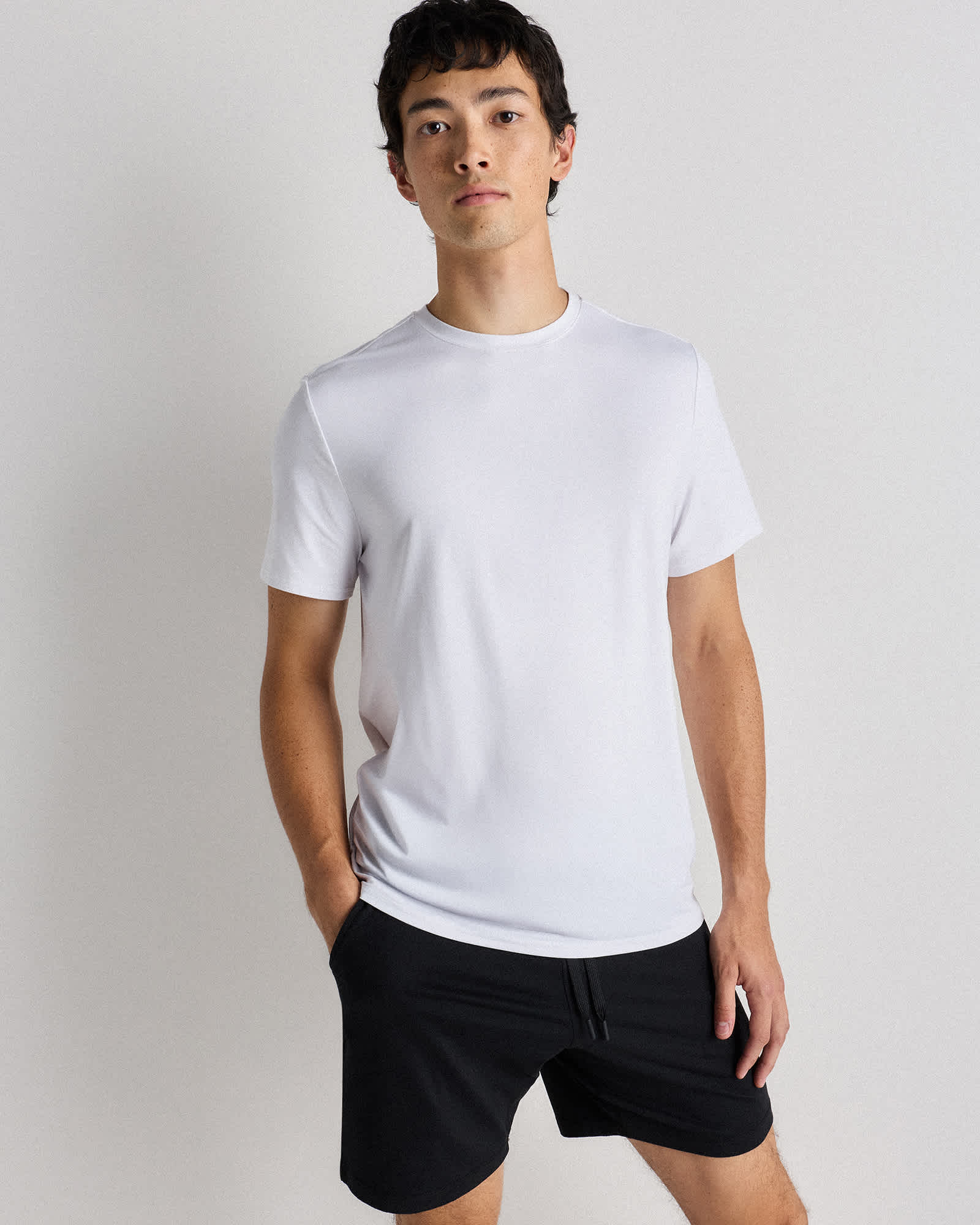 white Flowknit Breeze Performance Tee