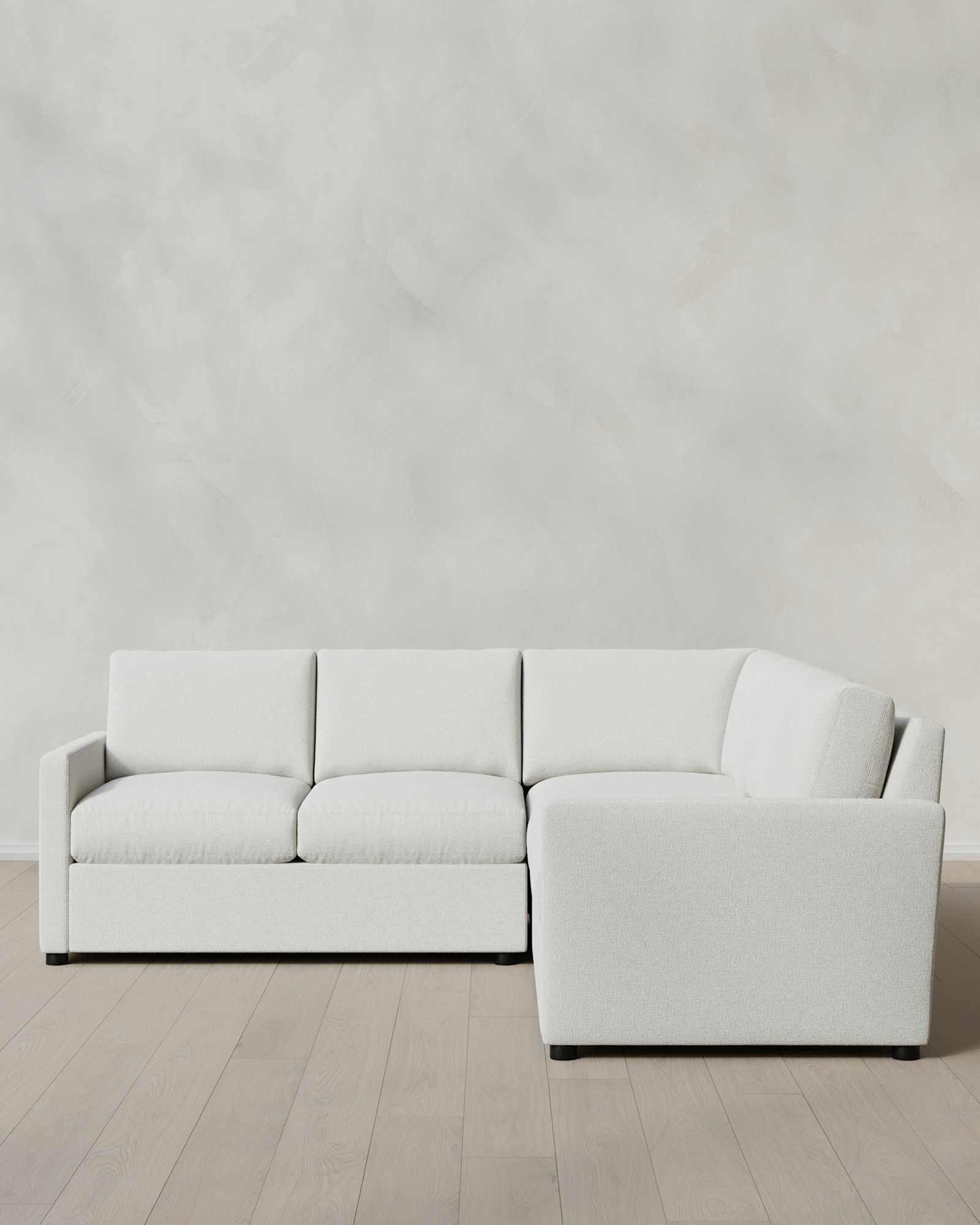 snow Brennan L Sectional in Performance Basketweave