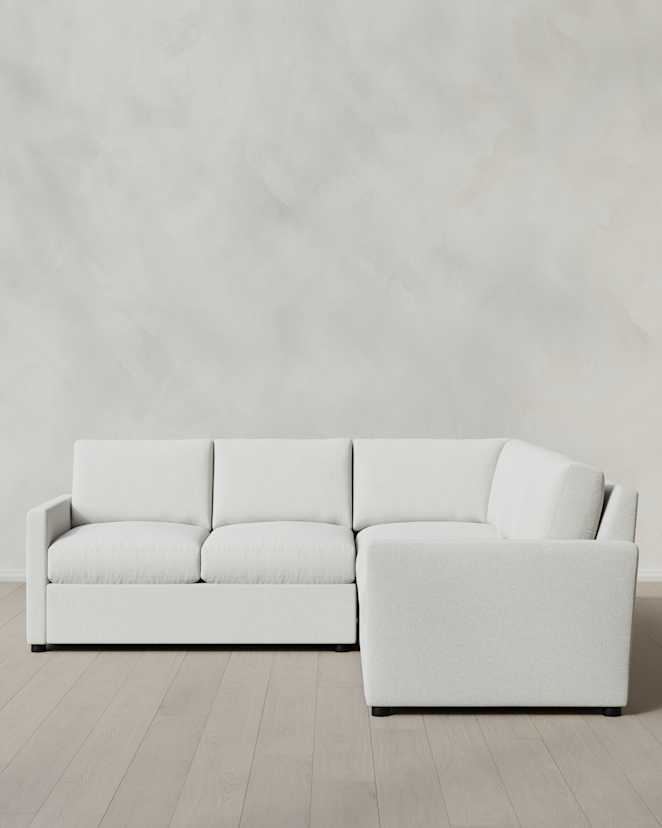 Snow Brennan L Sectional in Performance Basketweave