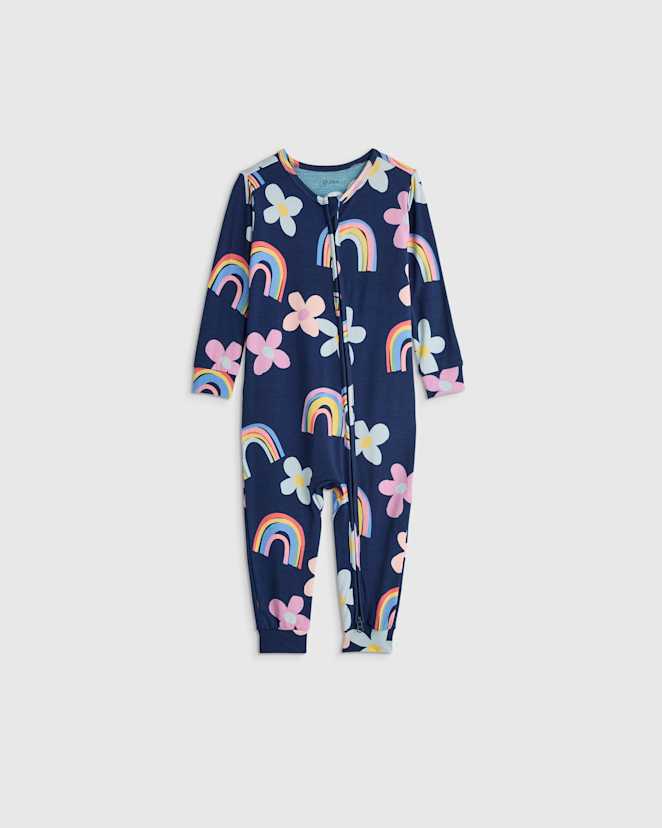 Rainbow Garden Bamboo One Piece Pajama