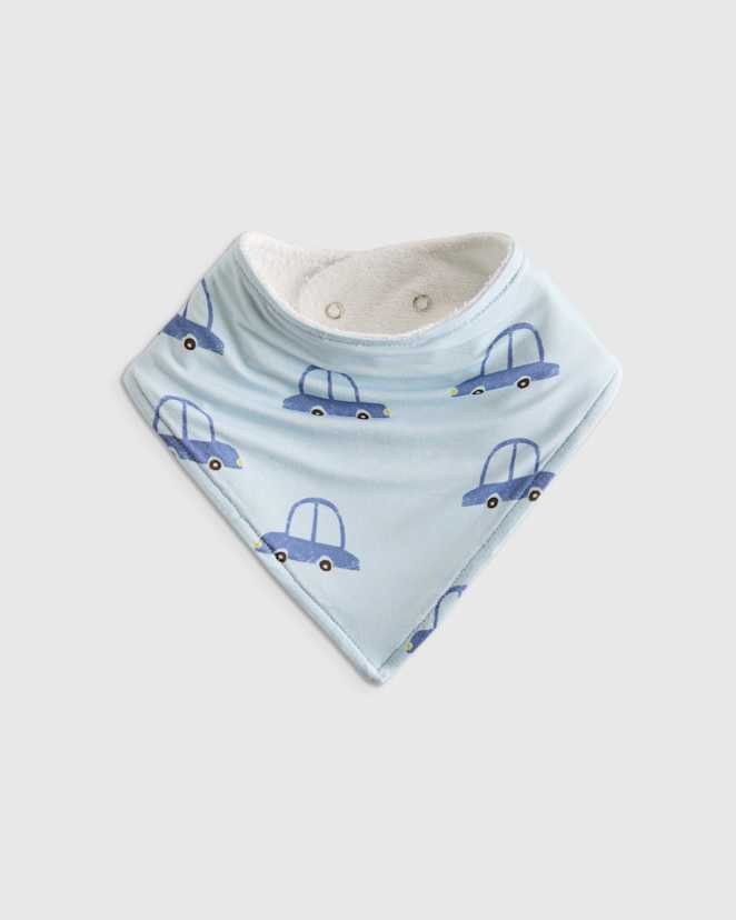 Blue Cars Baby Bamboo Bib