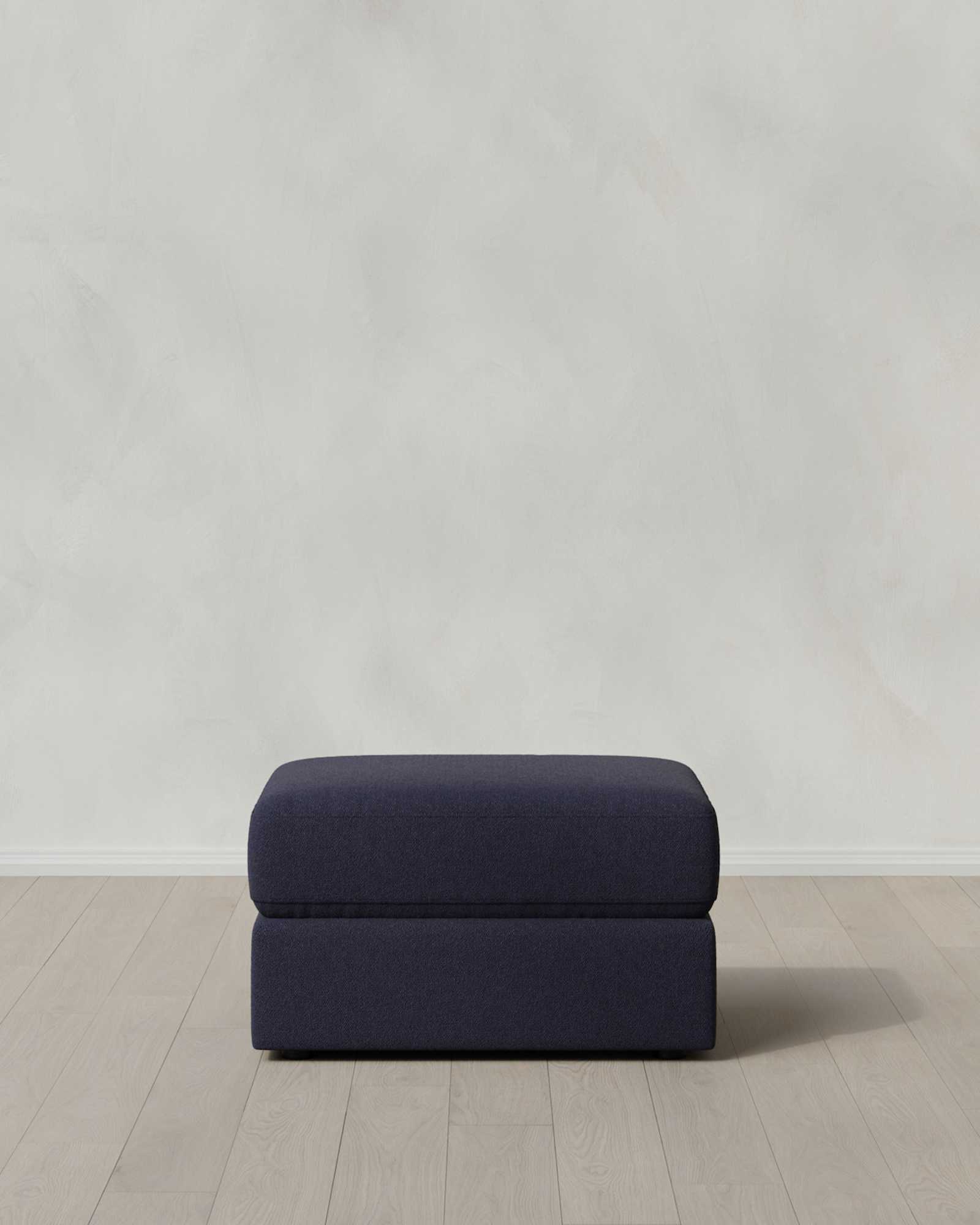 Chunky Arm Deep Seat Ottoman and a Half 28 Bru Colourwash Navy