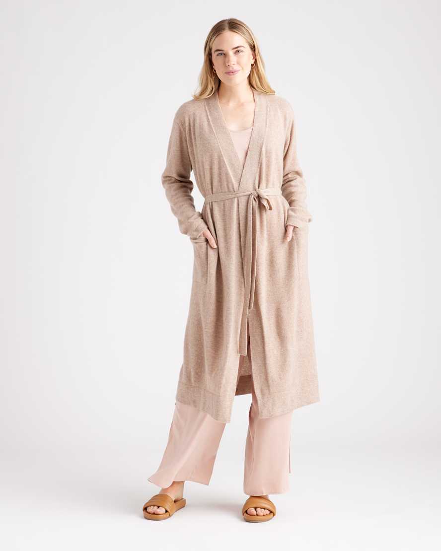 Oatmeal Mongolian Cashmere Robe