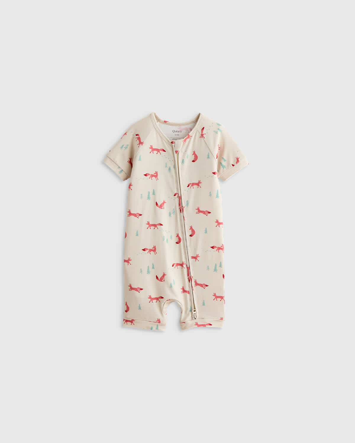 fox Bamboo Shortie Onesie Pajama