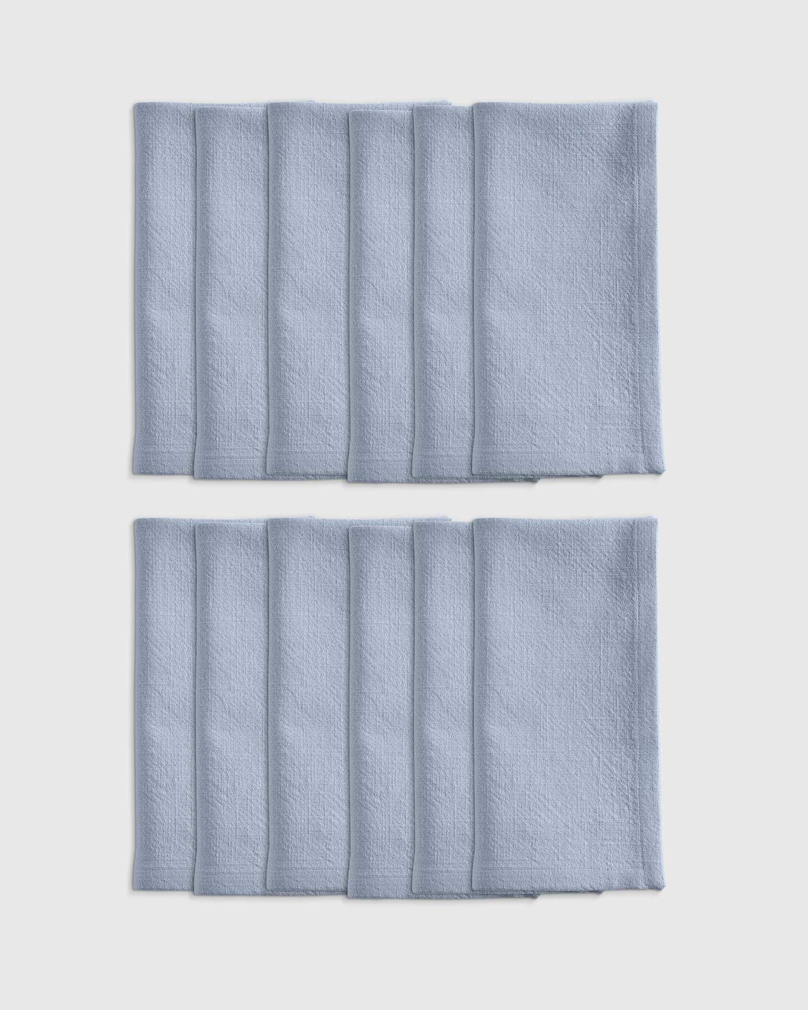 light-blue Organic Cotton Napkins (Set of 12)