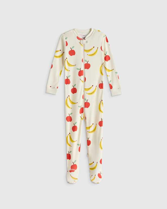 Apples & Bananas 100% Organic Cotton Footie Pajama