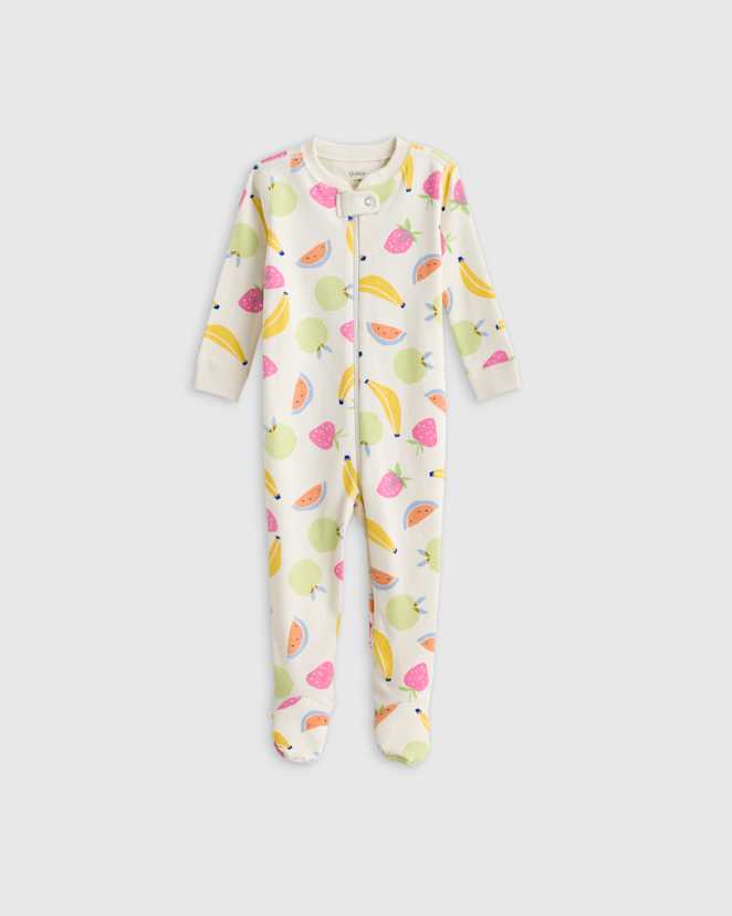 Fruit 100% Organic Cotton Footie Pajama