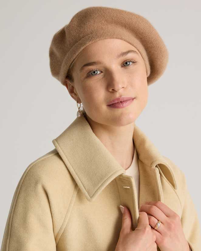 Camel Mongolian Cashmere Beret