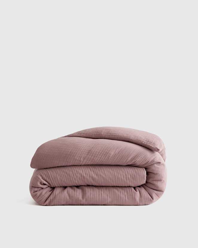 Fig Organic Airy Gauze Duvet Cover