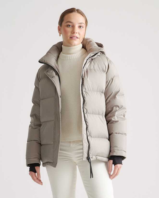 Stone Taupe Responsible Down Puffer Jacket