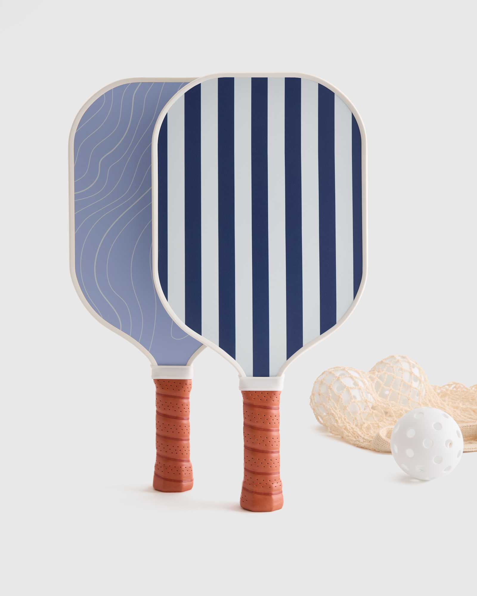 U--706 0136 EDITED Navy/Sky Blue Two Paddle Pickleball Set