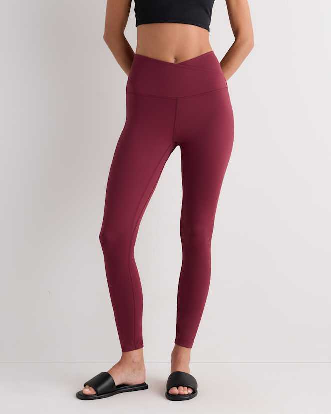 Burgundy Red Ultra-Form High-Rise Crossover Legging