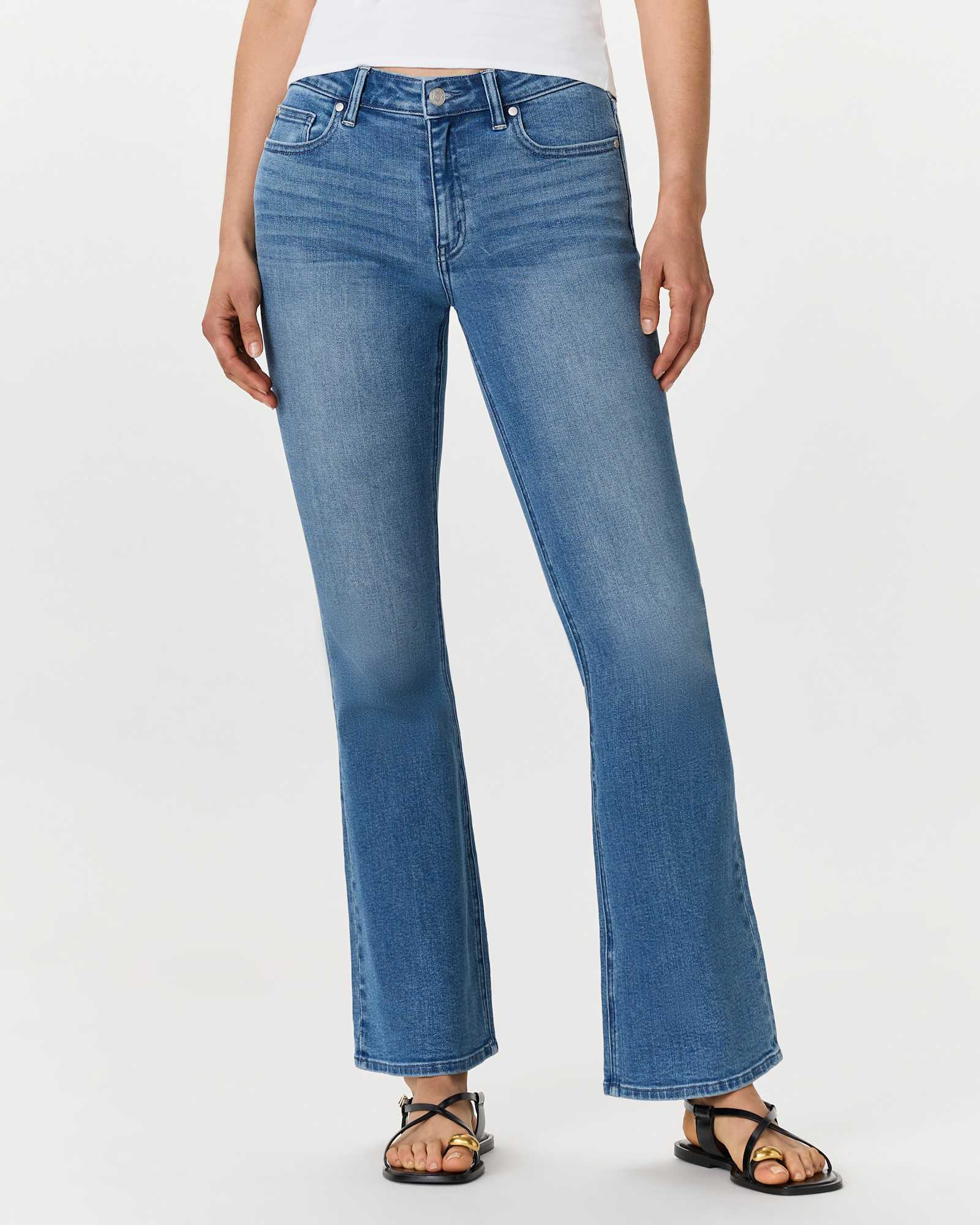 seaside-blue Luna Stretch Flare Jeans