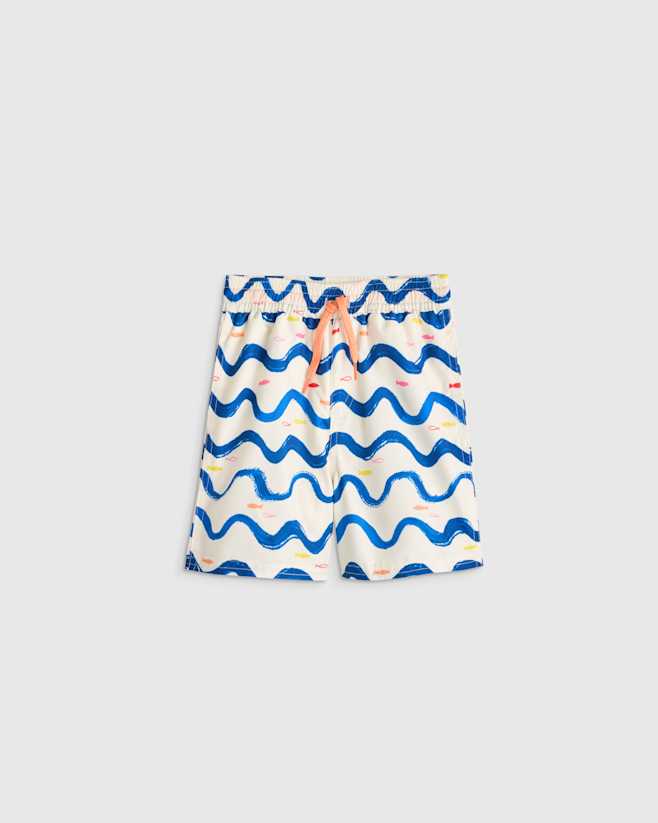 Wavy Fish Swim Trunk