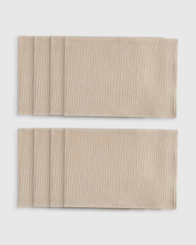 Dune Organic Airy Gauze Placemats (Set of 8)