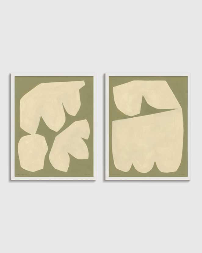 White Drift by Michael Kempen (Set of 2)