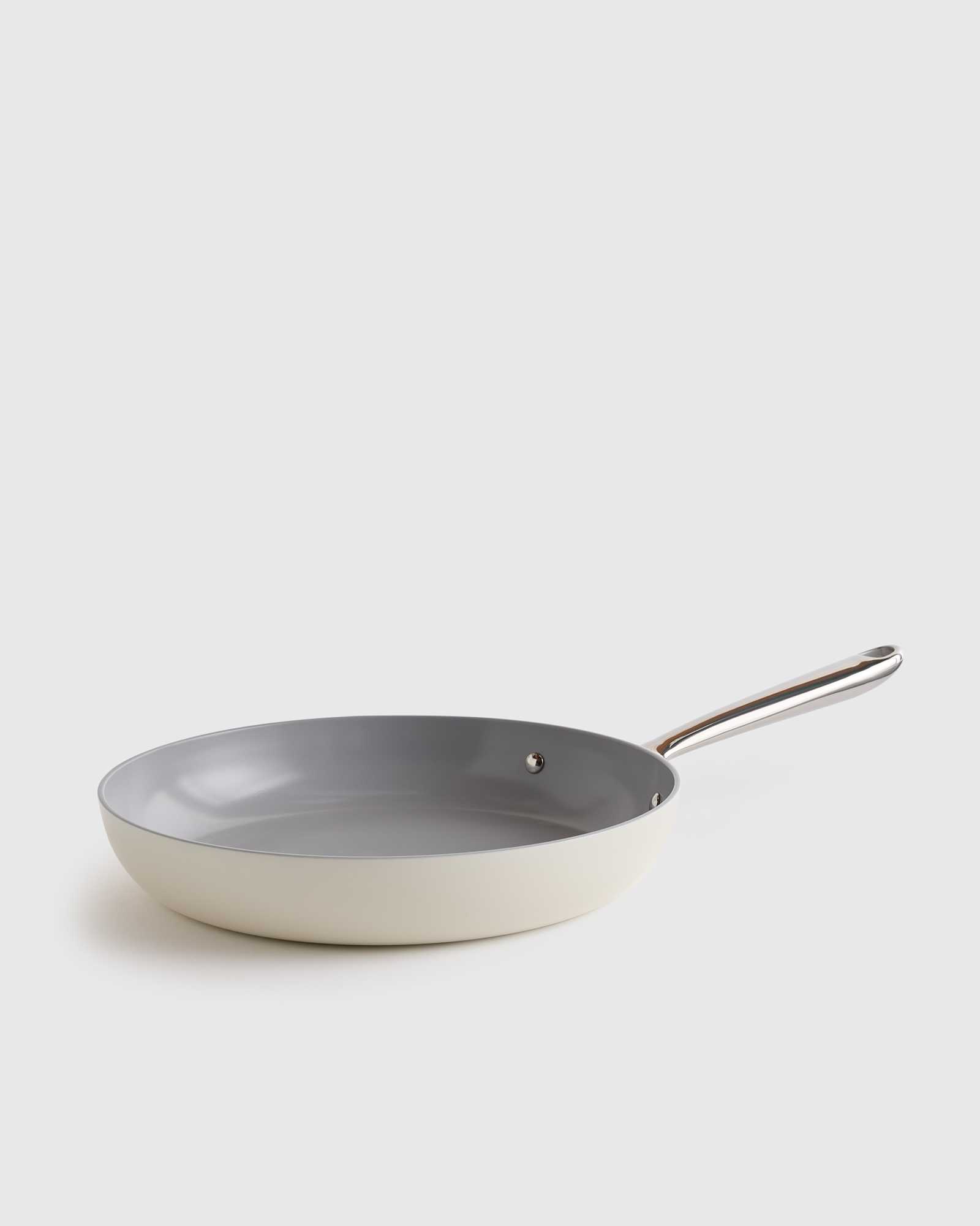 Ivory Ceramic Nonstick 12" Frying Pan