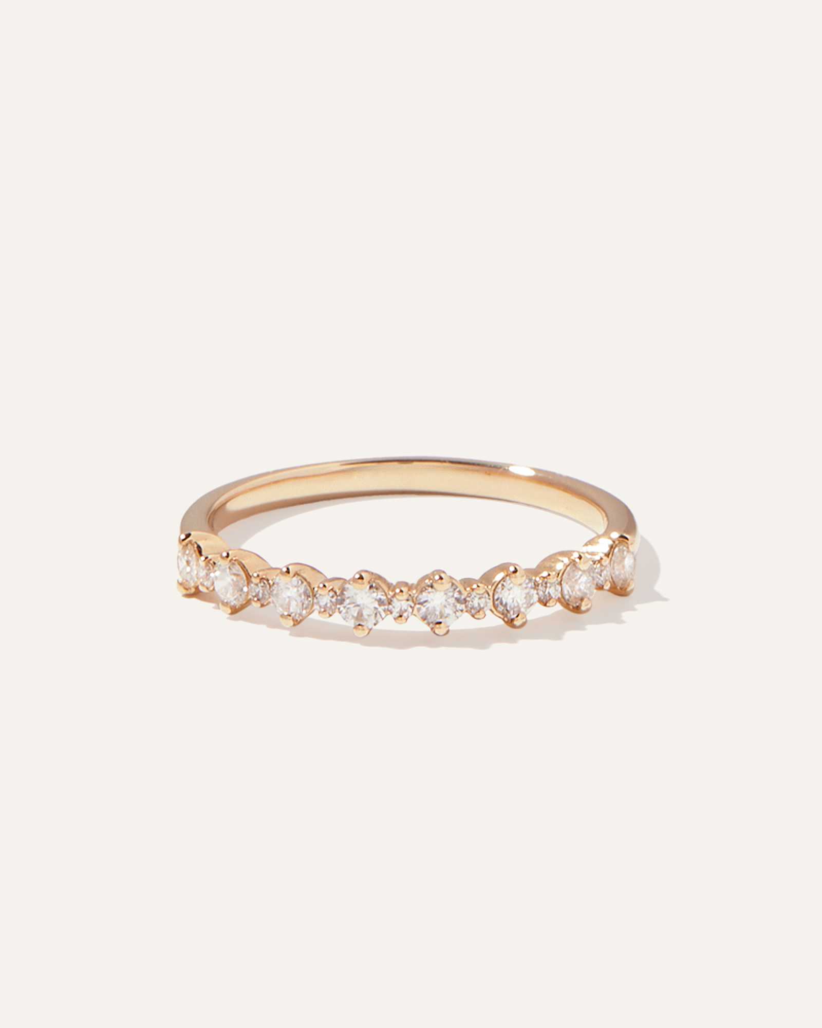 RNG-203 1 yellow-gold Diamond Alternating Round Band