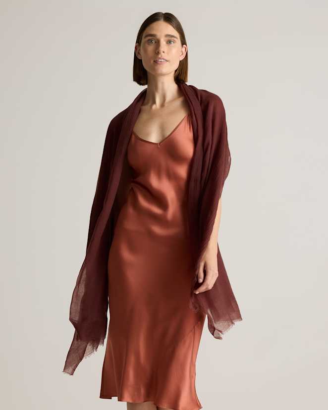 Brown Featherweight Cashmere Wrap