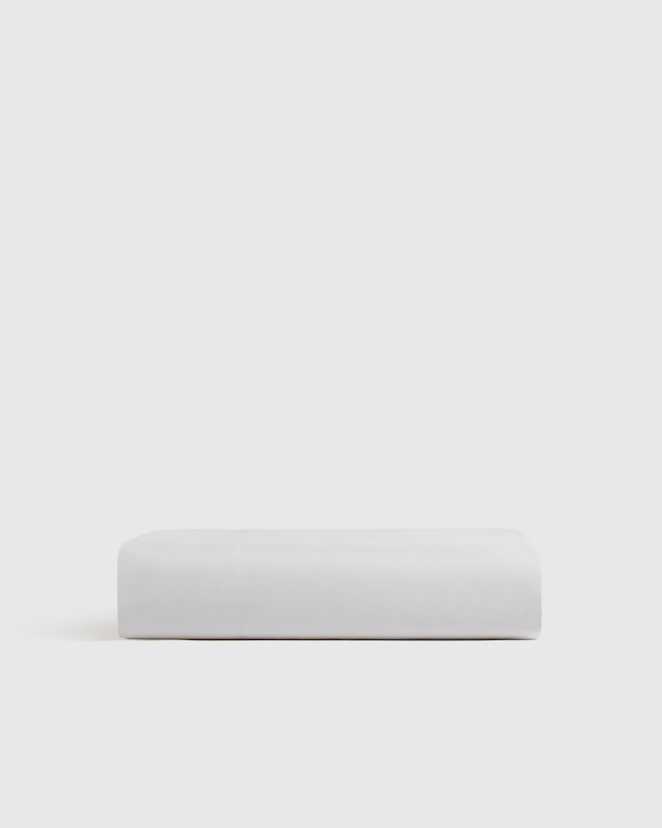 White Organic Crisp & Smooth Cotton Fitted Sheet