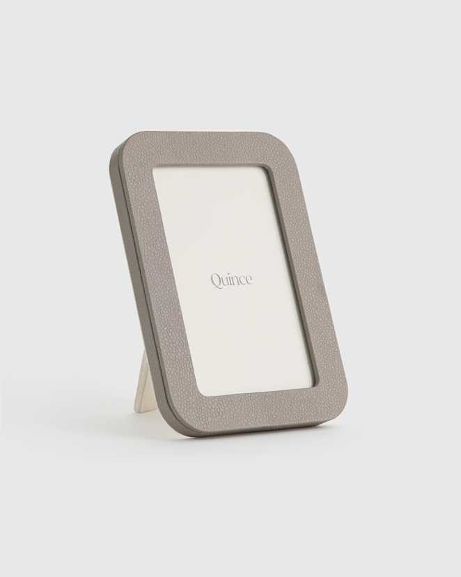 Grey Shagreen Leather Picture Frames