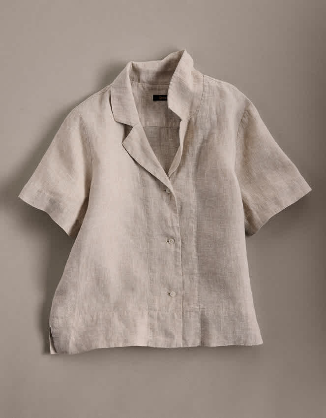 Flax 100% European Linen Short Sleeve Shirt