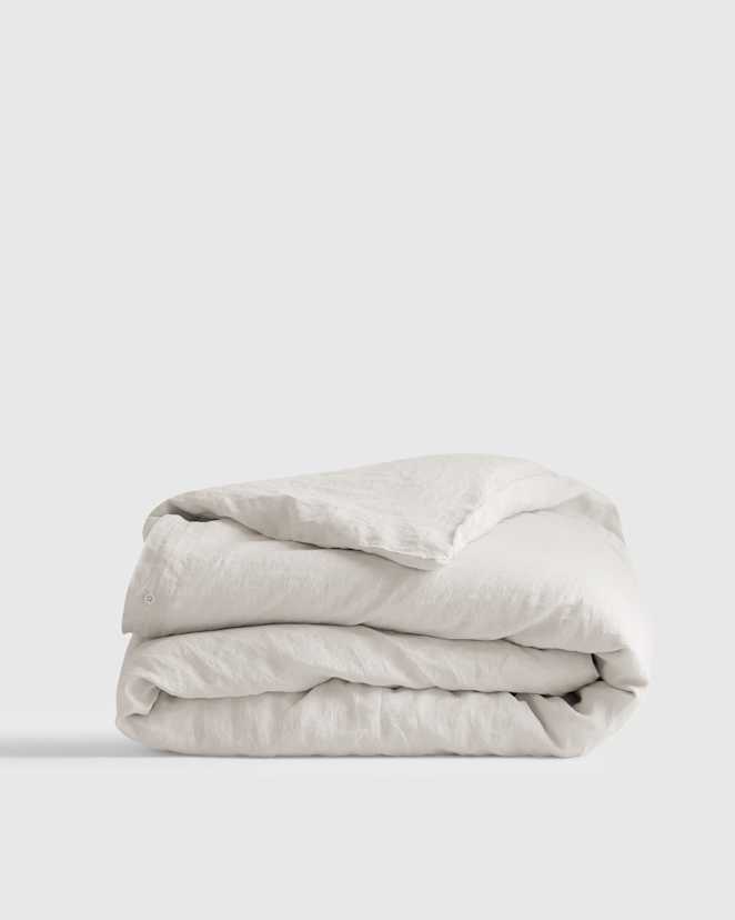 Sand European Linen Duvet Cover