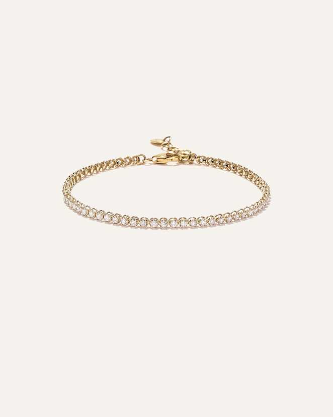 Yellow Gold 14K Gold Diamond Petite Tennis Bracelet