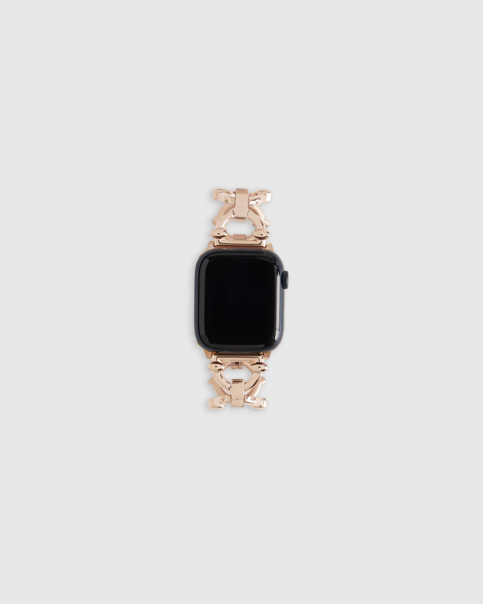 rose-gold Stainless Steel Chain Link Smartwatch Band