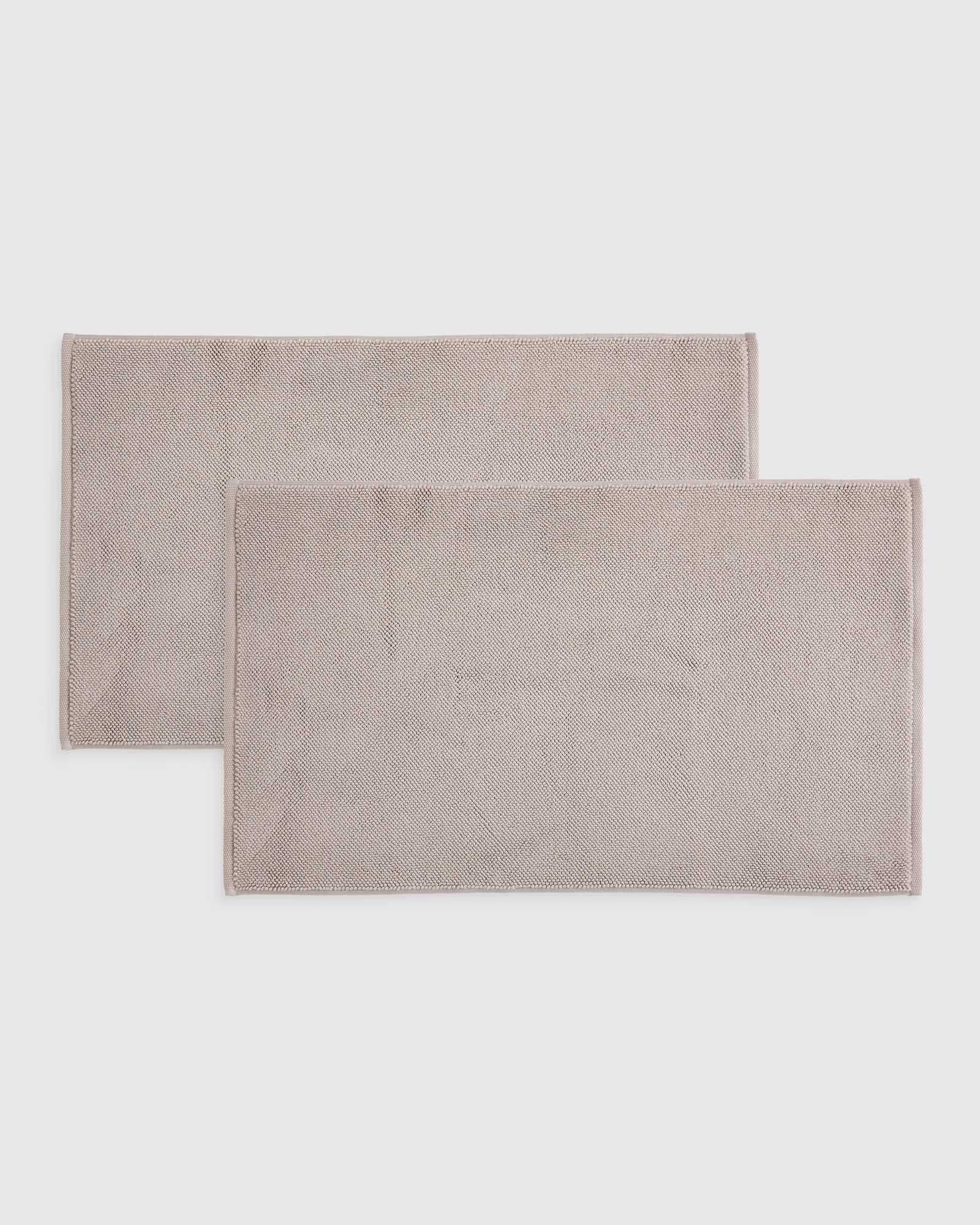Grey Turkish Cotton Bath Mat (Set of 2)